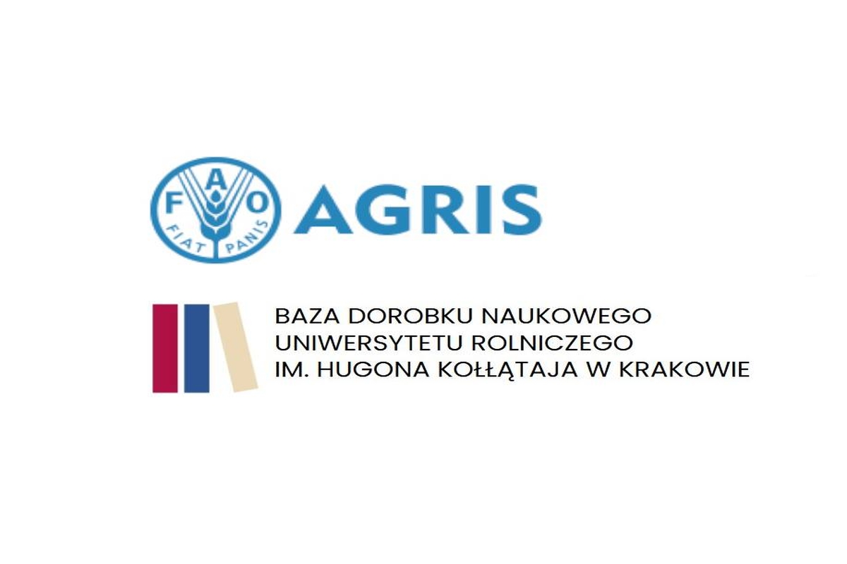 Logo AGRIS oraz Bazy Dorobku Naukowego URK (REPO)